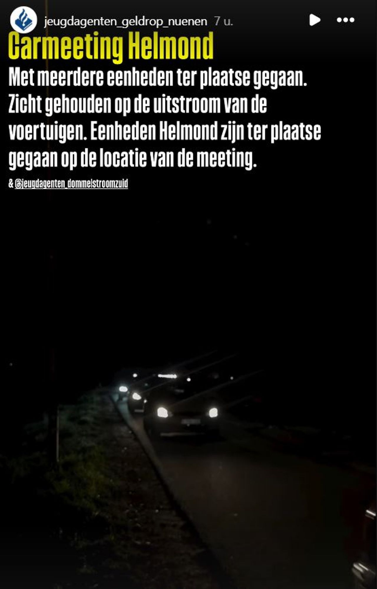 Foto: Instagram jeugdagenten Geldrop-Nuenen.