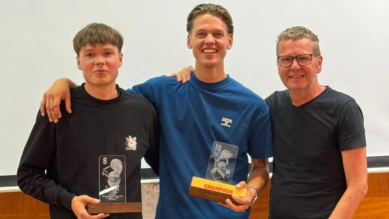 Sem (links), Vince en Johnny van Geffen (foto: Vince van Geffen).