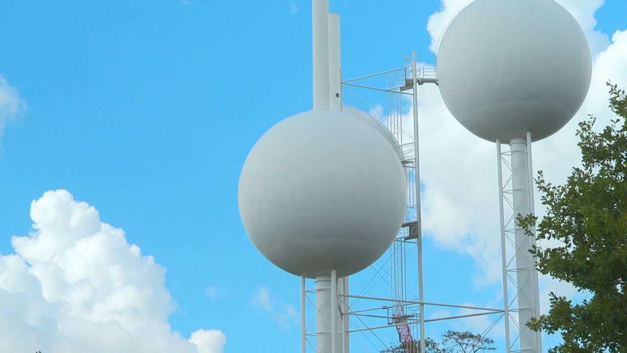 De waterbollen in Eindhoven (foto: Omroep Brabant).