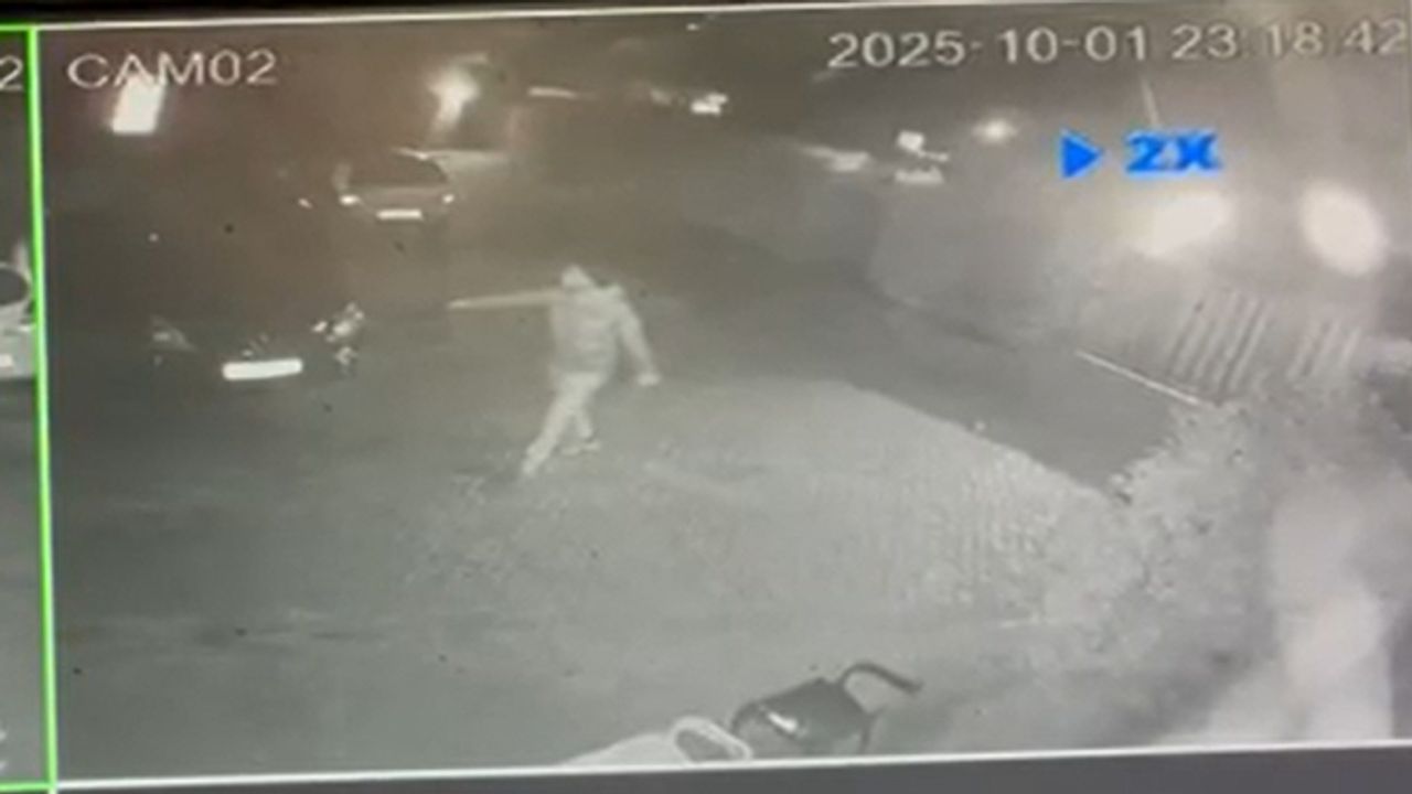 De schietpartij werd vastgelegd door een beveiligingscamera. 