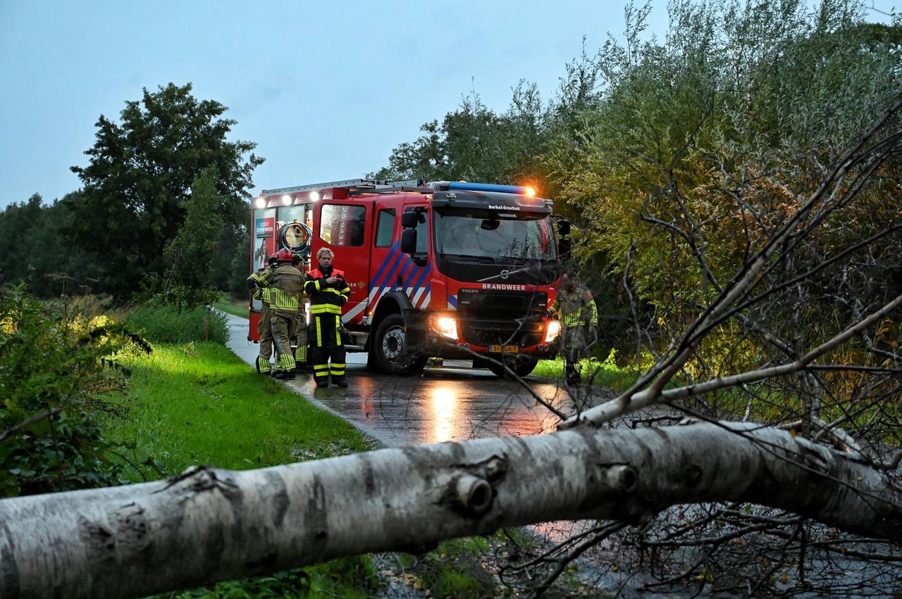 Stormschade in Berkel-Enschot (foto: Toby de Kort/Persbureau Heintink).
