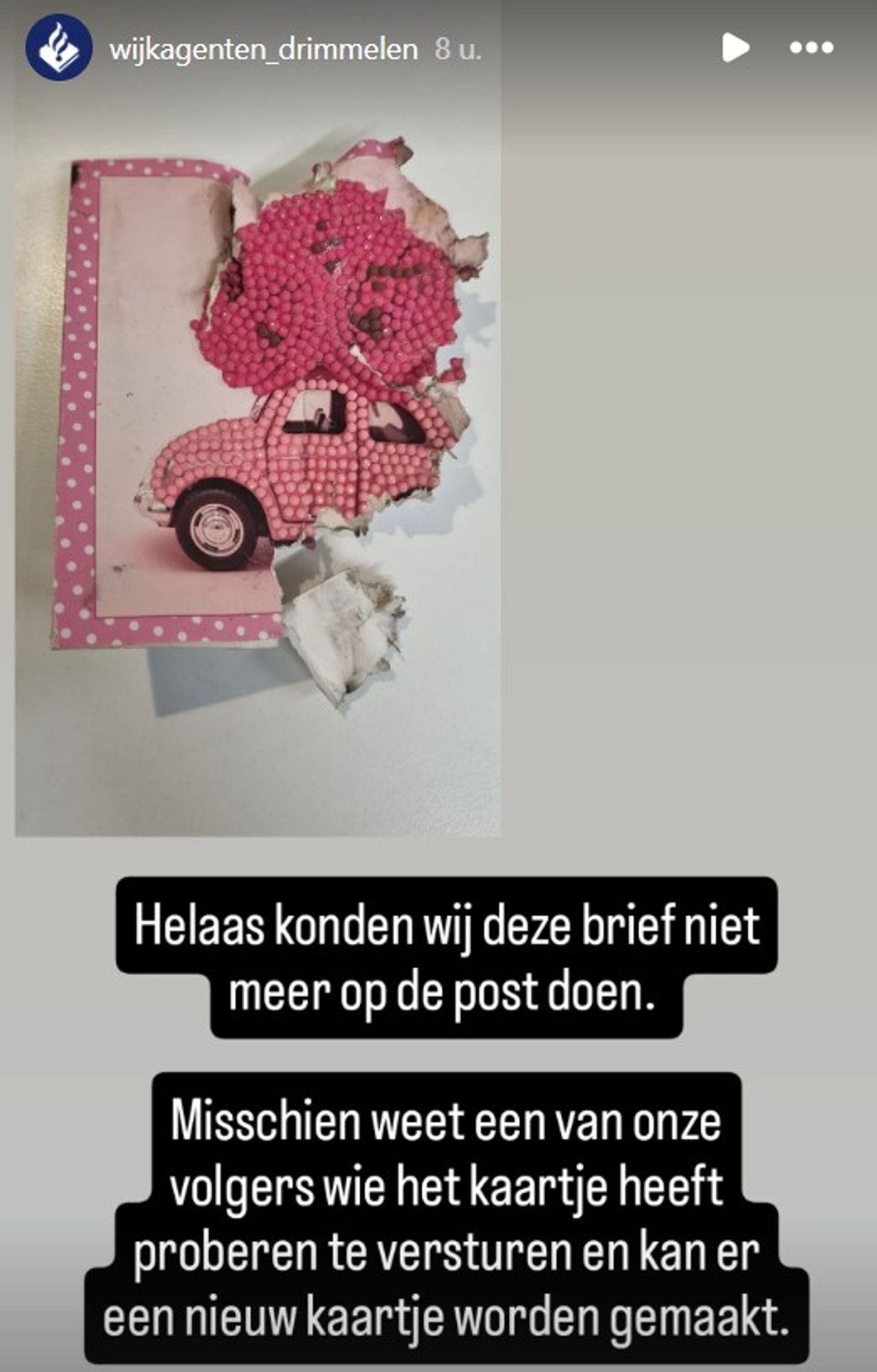 Foto: Instagram wijkagenten Drimmelen.