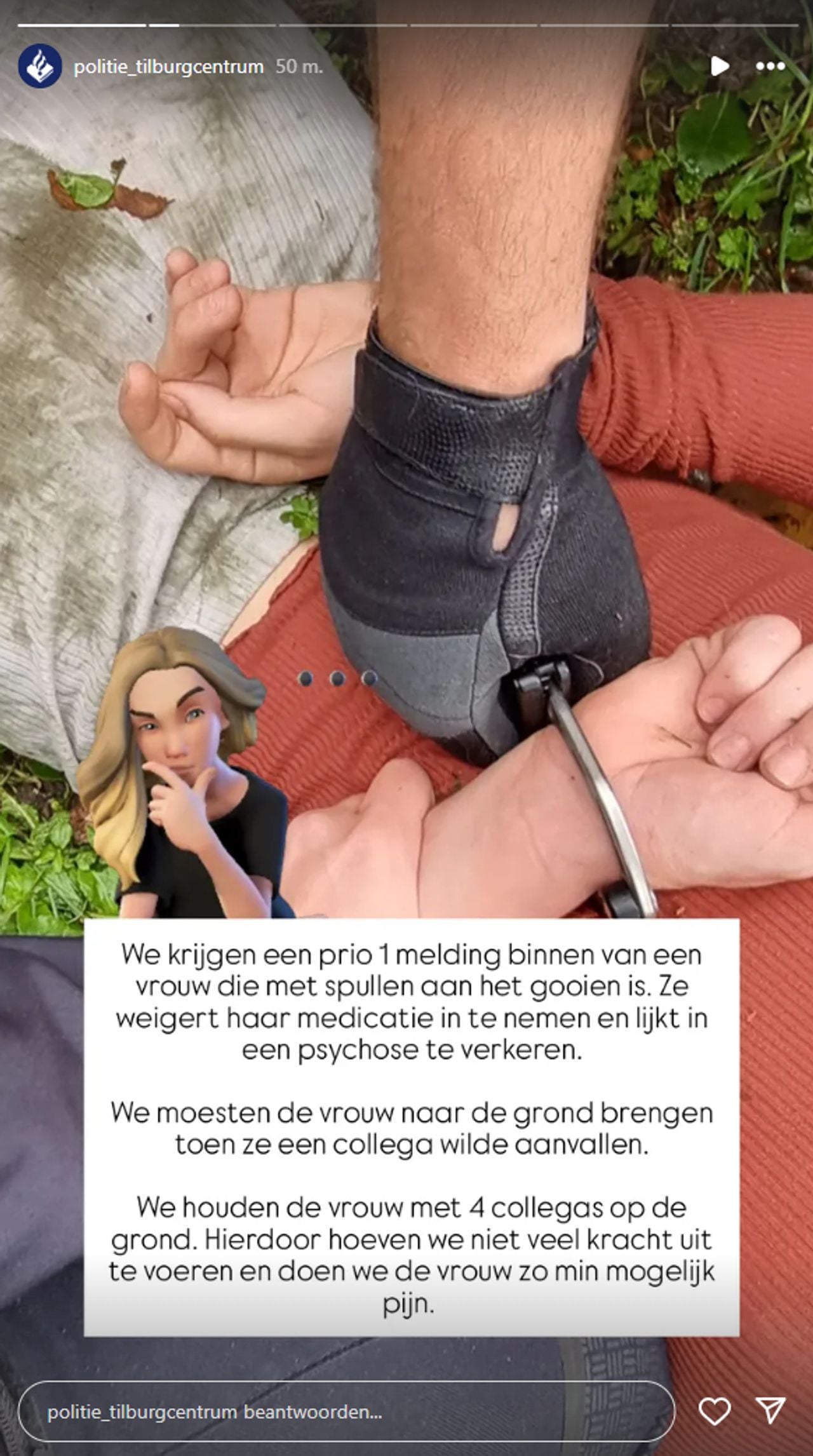 Foto: Instagram / politie_tilburgcentrum.