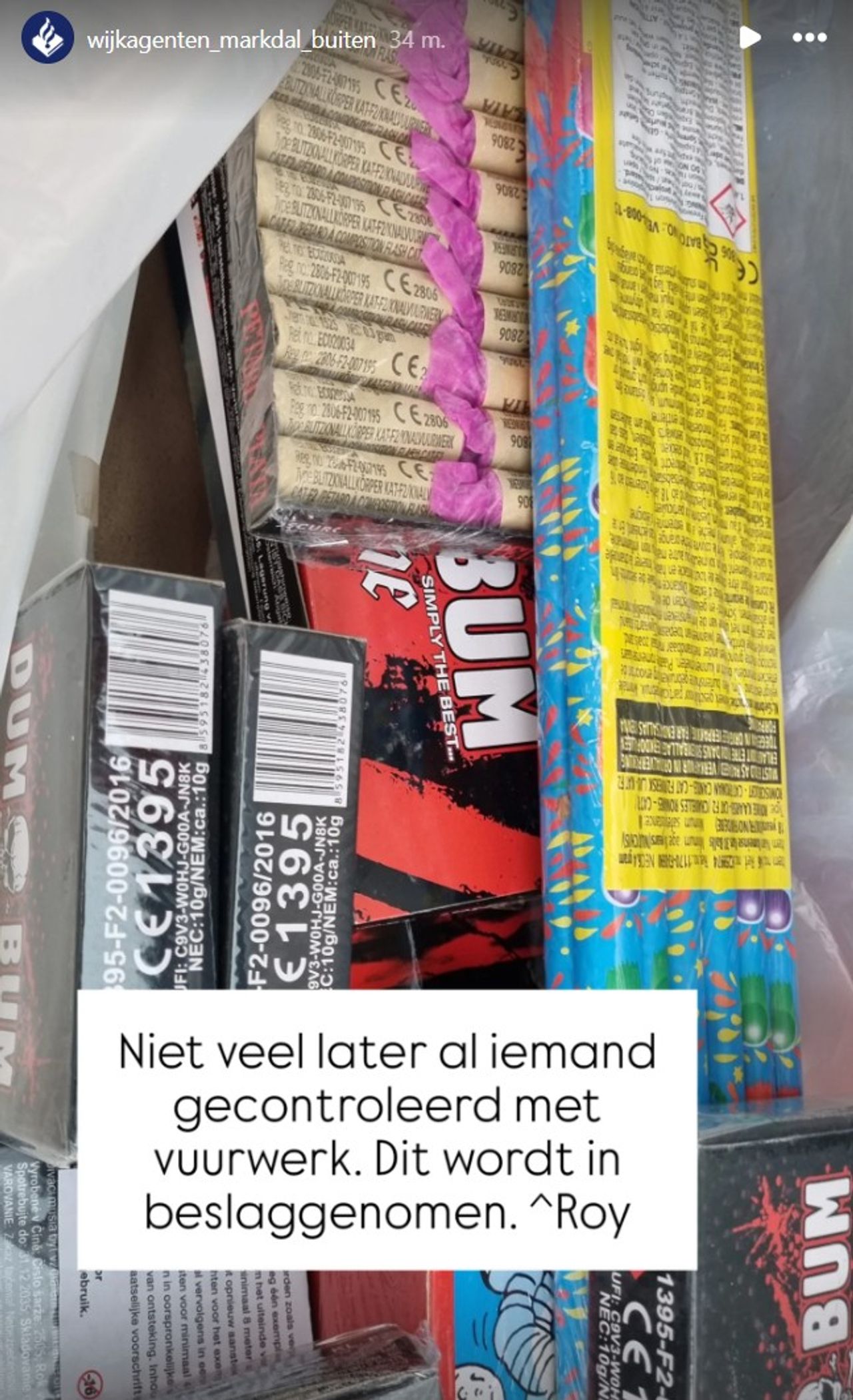 Foto: Instagram wijkagenten Markdal-buiten.