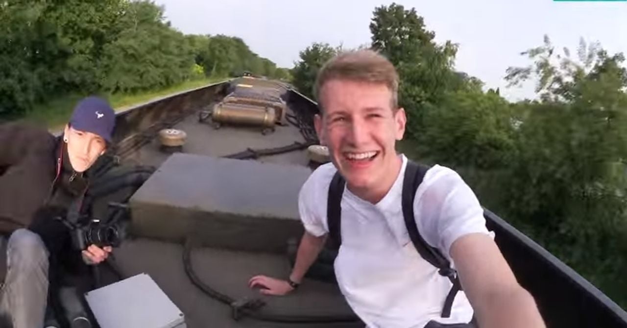 De twee op de trein (archieffoto).