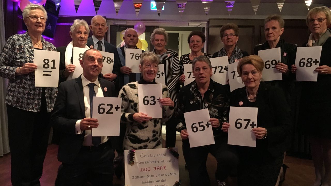 De broers en zussen Kastelijn zijn samen 1000 jaar