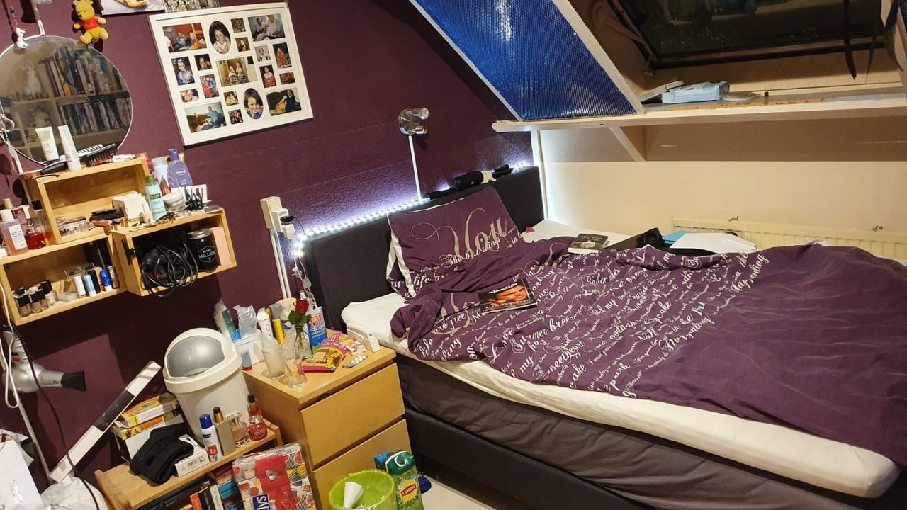 Voorlopig de quarantaine-kamer van Monique.