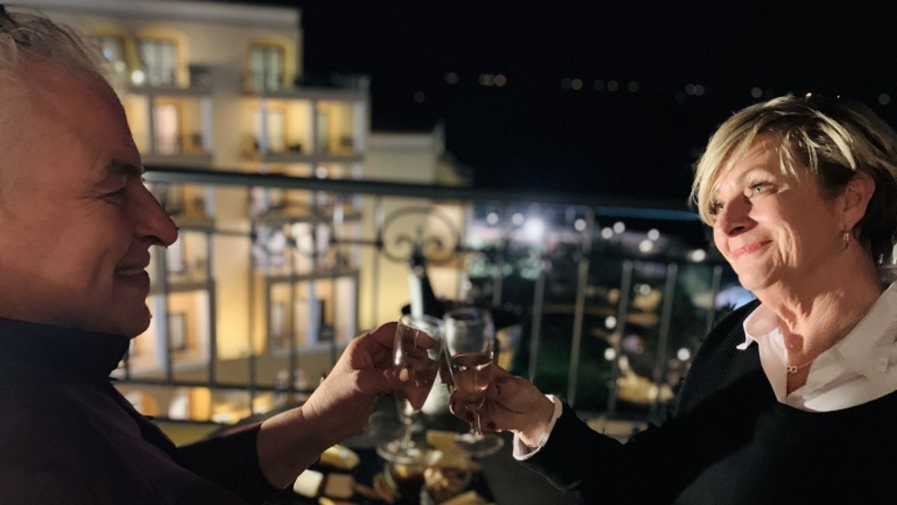 Vooruitblik: Geert-Jan en Karine op citytrip (Foto: KRO-NCRV)