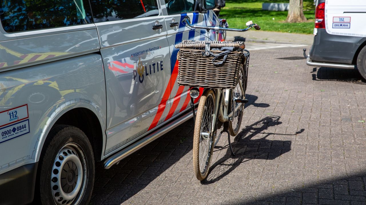 De fiets van het slachtoffer. (Foto: Christian Traets / SQ Vision)