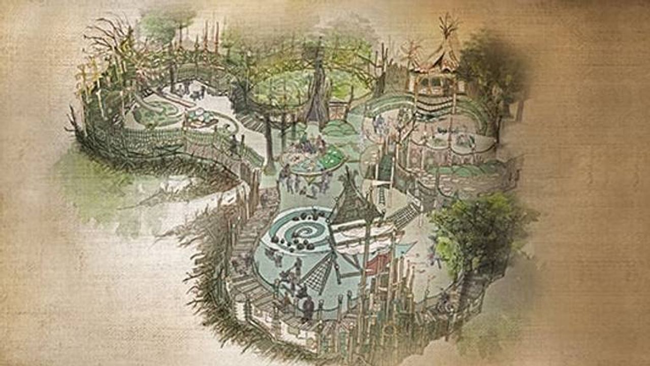 Het speelbos wordt nu gebouwd (foto: Efteling).