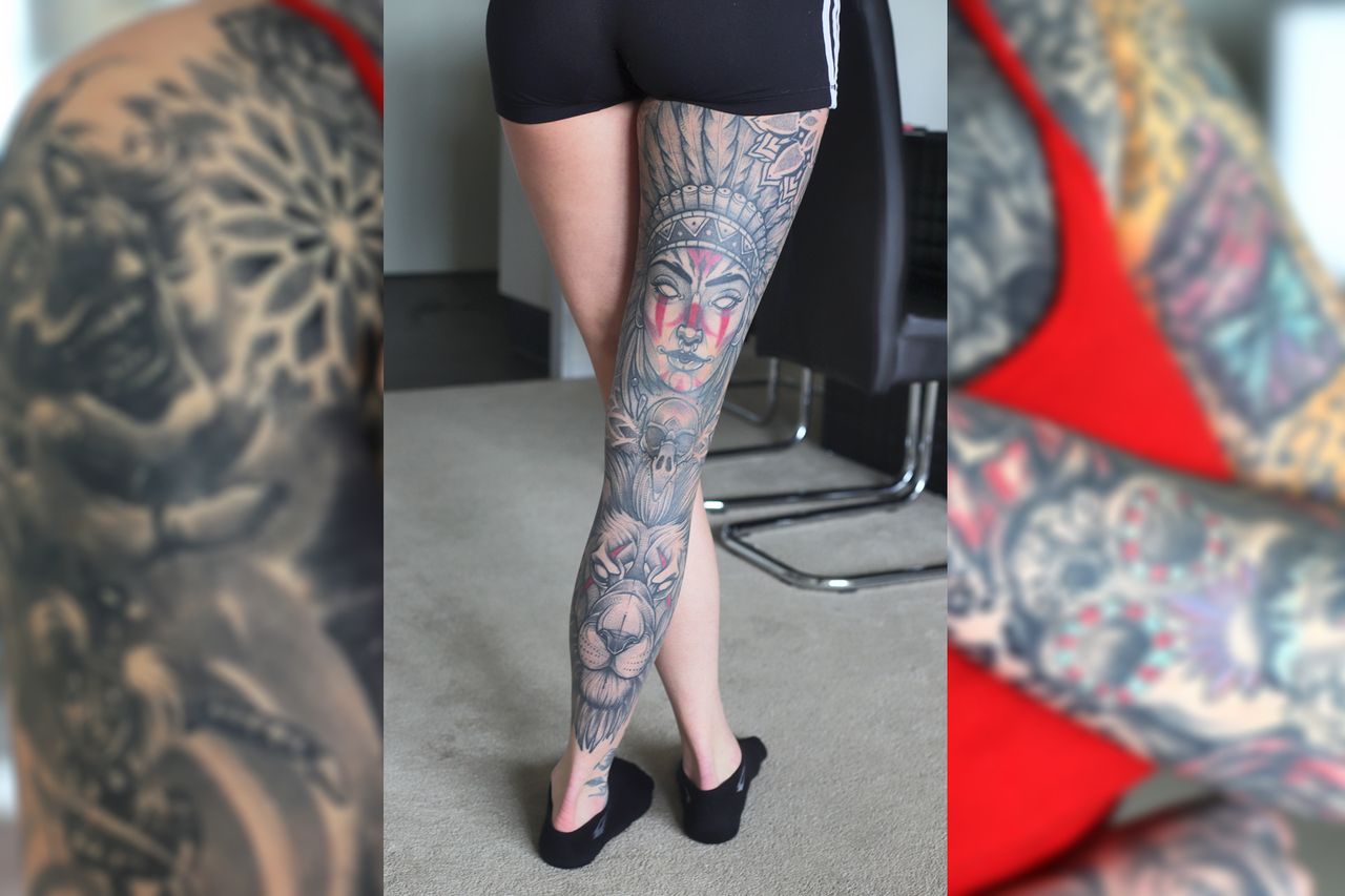 De favoriete tatoeage van Renata (foto: Karin Kamp).