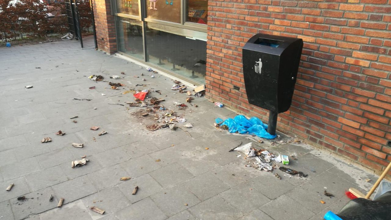 Wat ongenode bezoekers hebben achtergelaten (foto: De Fonkeling).