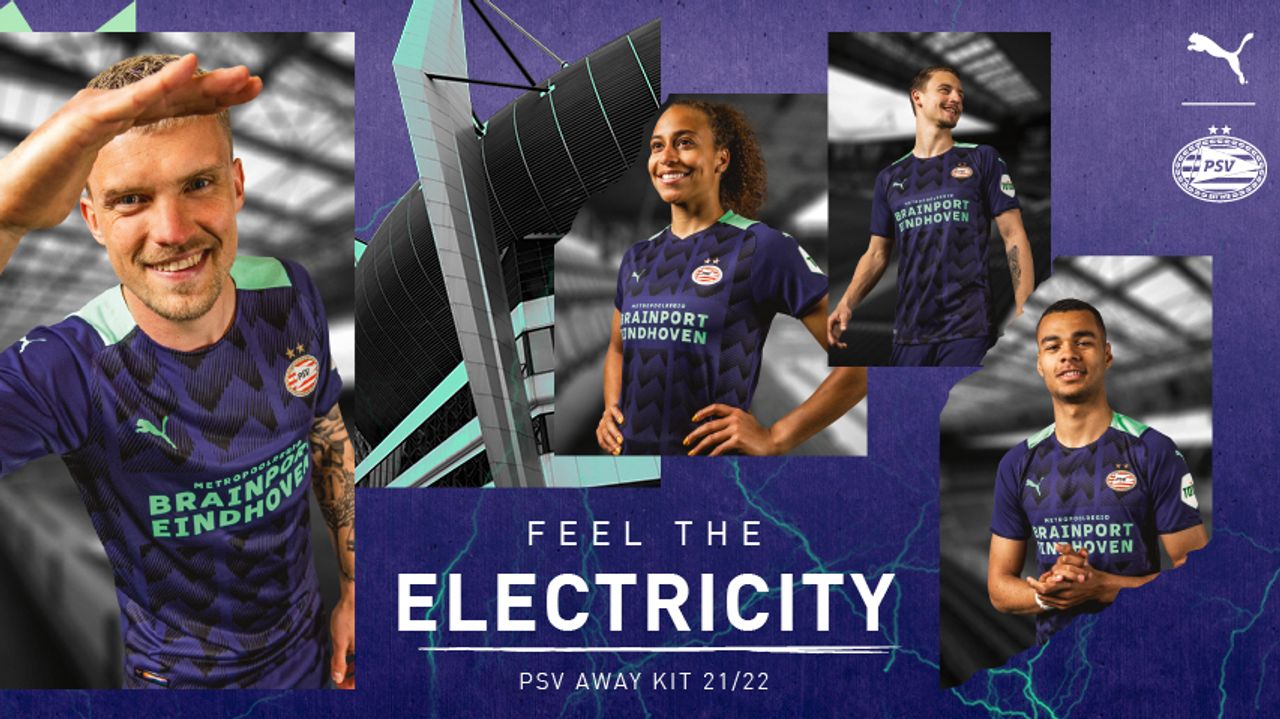 Het nieuwe uitshirt (foto: PSV).