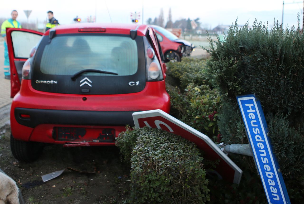 Een eerder ongeluk op de Heusdensebaan (foto: Bart Meesters/SQ Vision Mediaprodukties).
