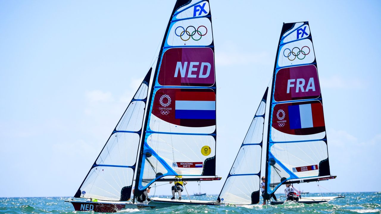 Bekkering en Duetz in de medalrace (foto: ANP).