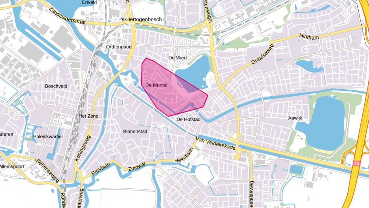 Het getroffen gebied (foto: Enexis).