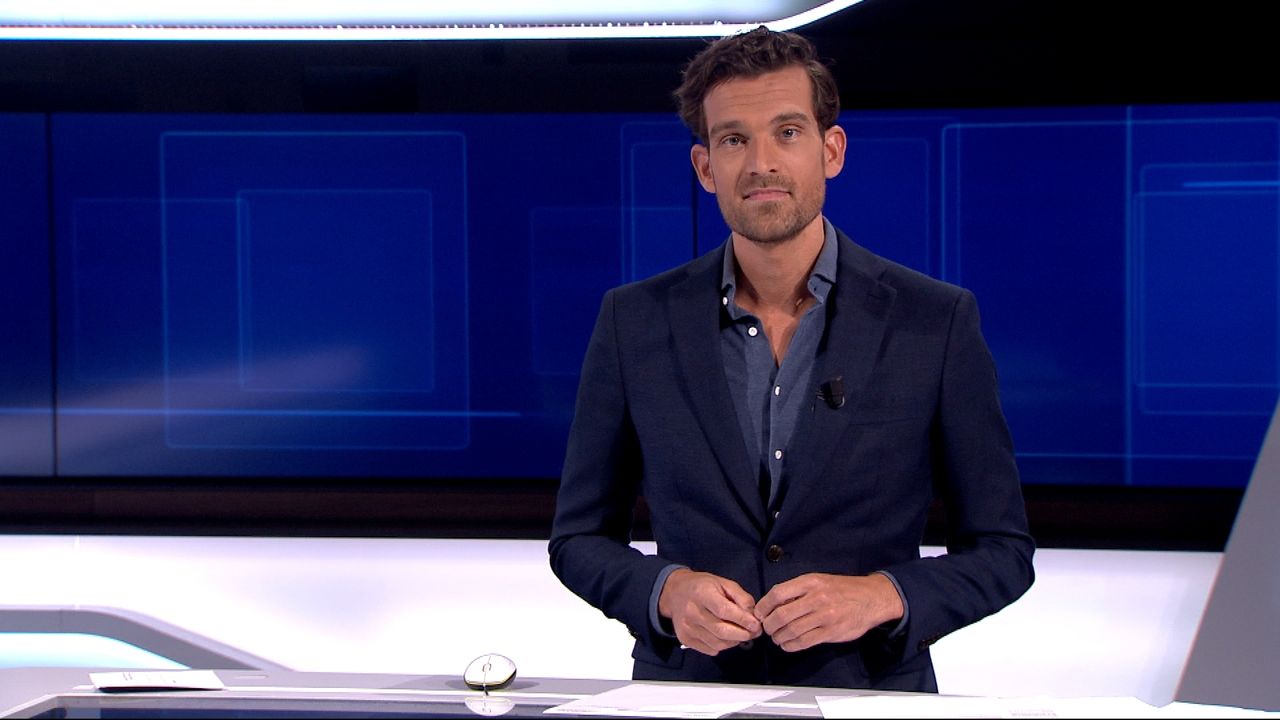 Mart Grol als presentator van Brabant Nieuws in 2020.