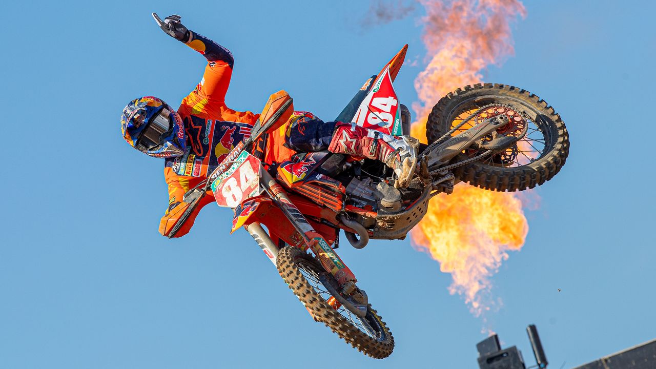 Een winnende Jeffrey Herlings in 2021.