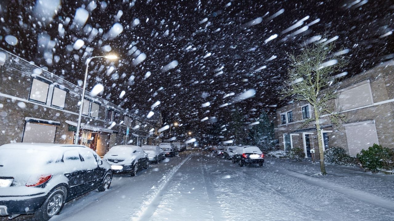 Het sneeuwde hard in Oss (foto: Harriette Giesbers)