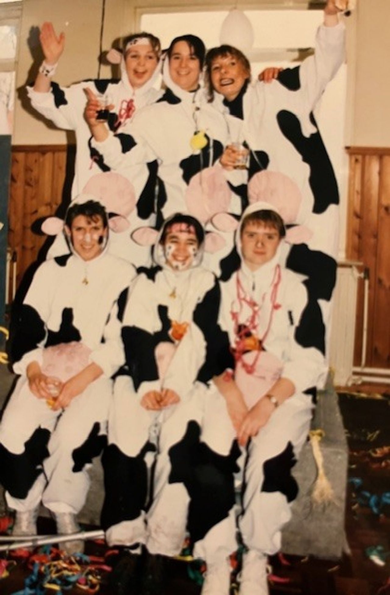 Een deel van 'de koeien' in 1993 (foto: Ingrid Hazenberg-Jansen).