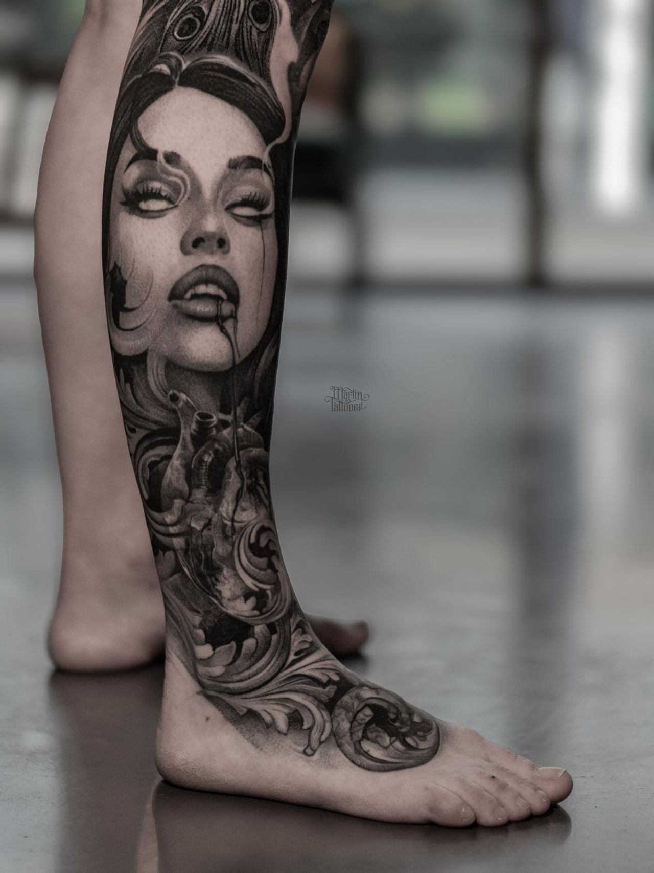 De vampier, waardoor Josje als kind haar angsten overwon (foto: Martin Tattooer).