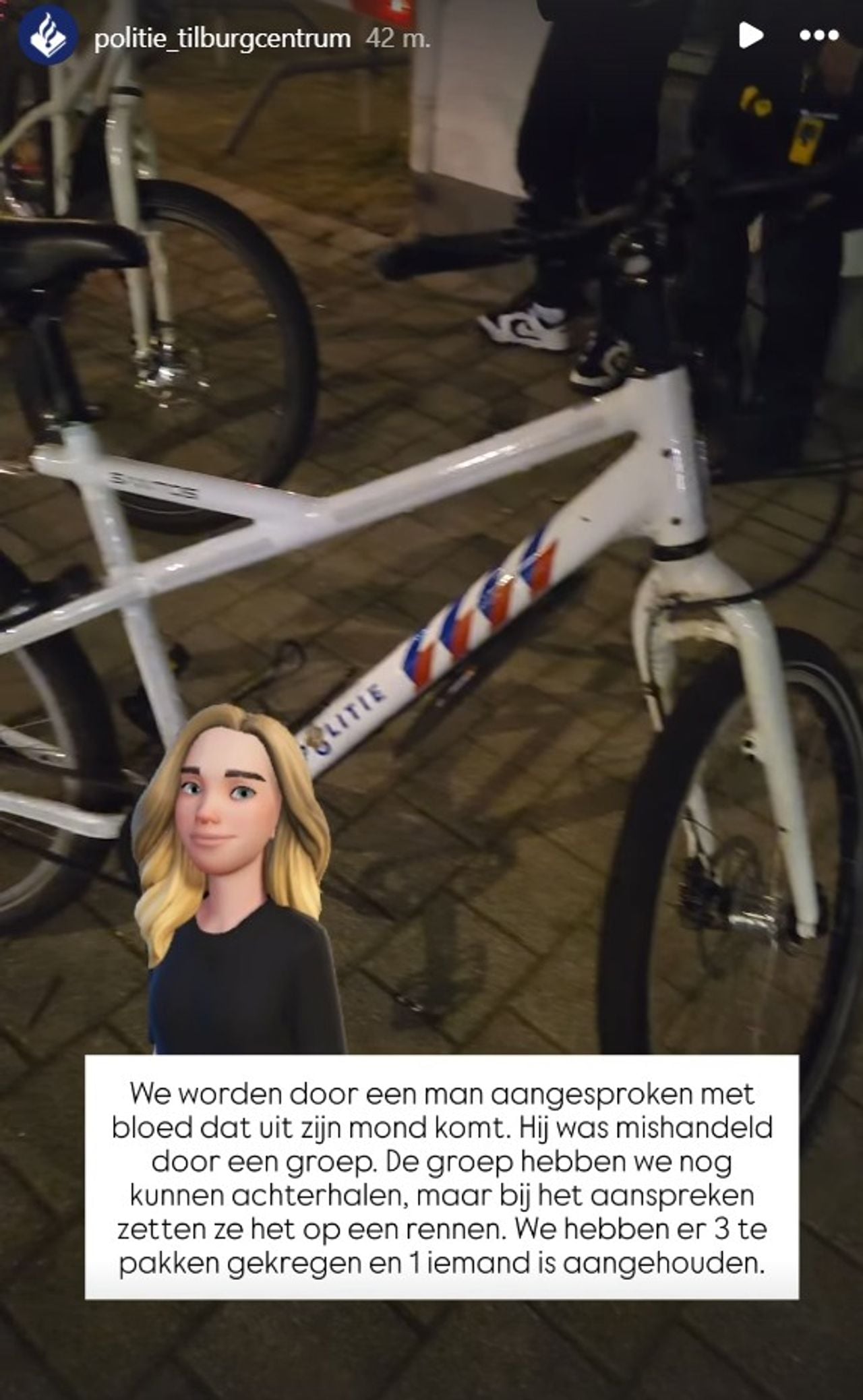 Foto: Instagram politie Tilburg Centrum.