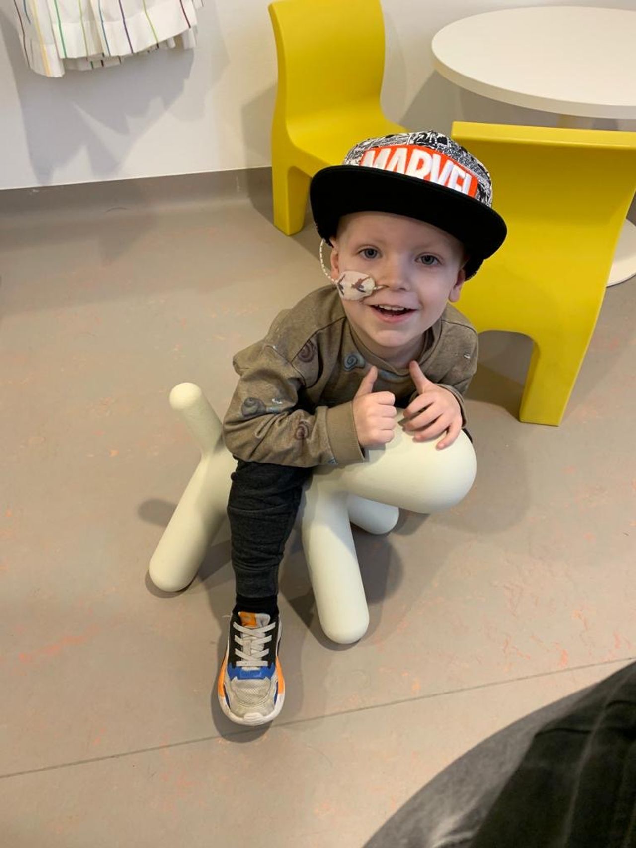 Cas bleef bleef ondanks zijn ziekte dapper en vrolijk.