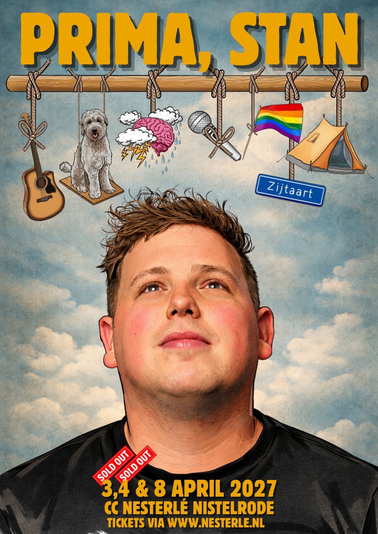 De poster van de show van Stan (foto: Stan van Hoof).