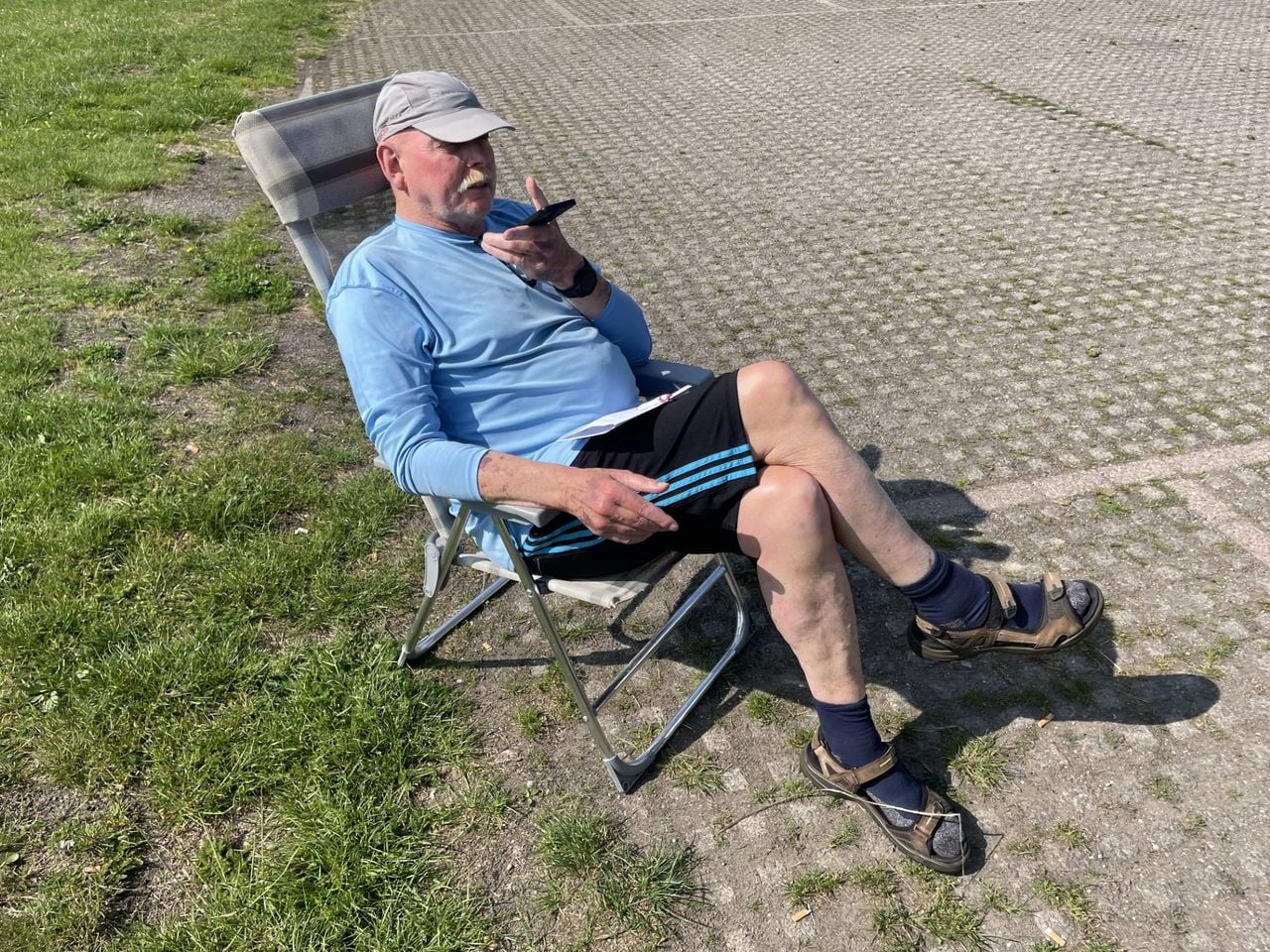 Willem Mütze, die veel loopplezier bezorgde tijdens trails waar hij als organisator bij was (foto: Hans Janssen).