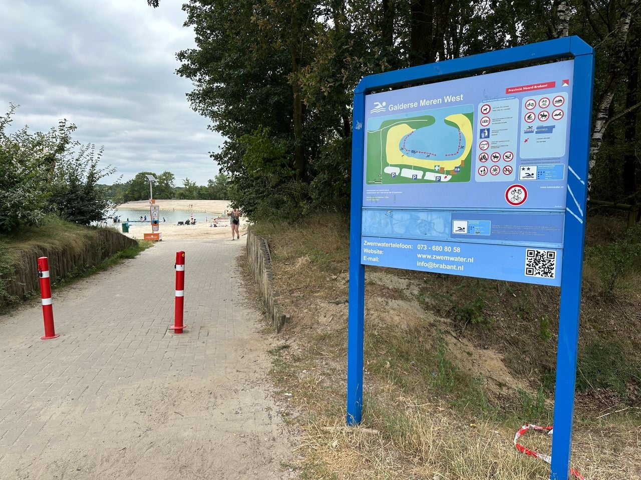 Informatiebord bij de Galderse Meren (foto: Omroep Brabant).