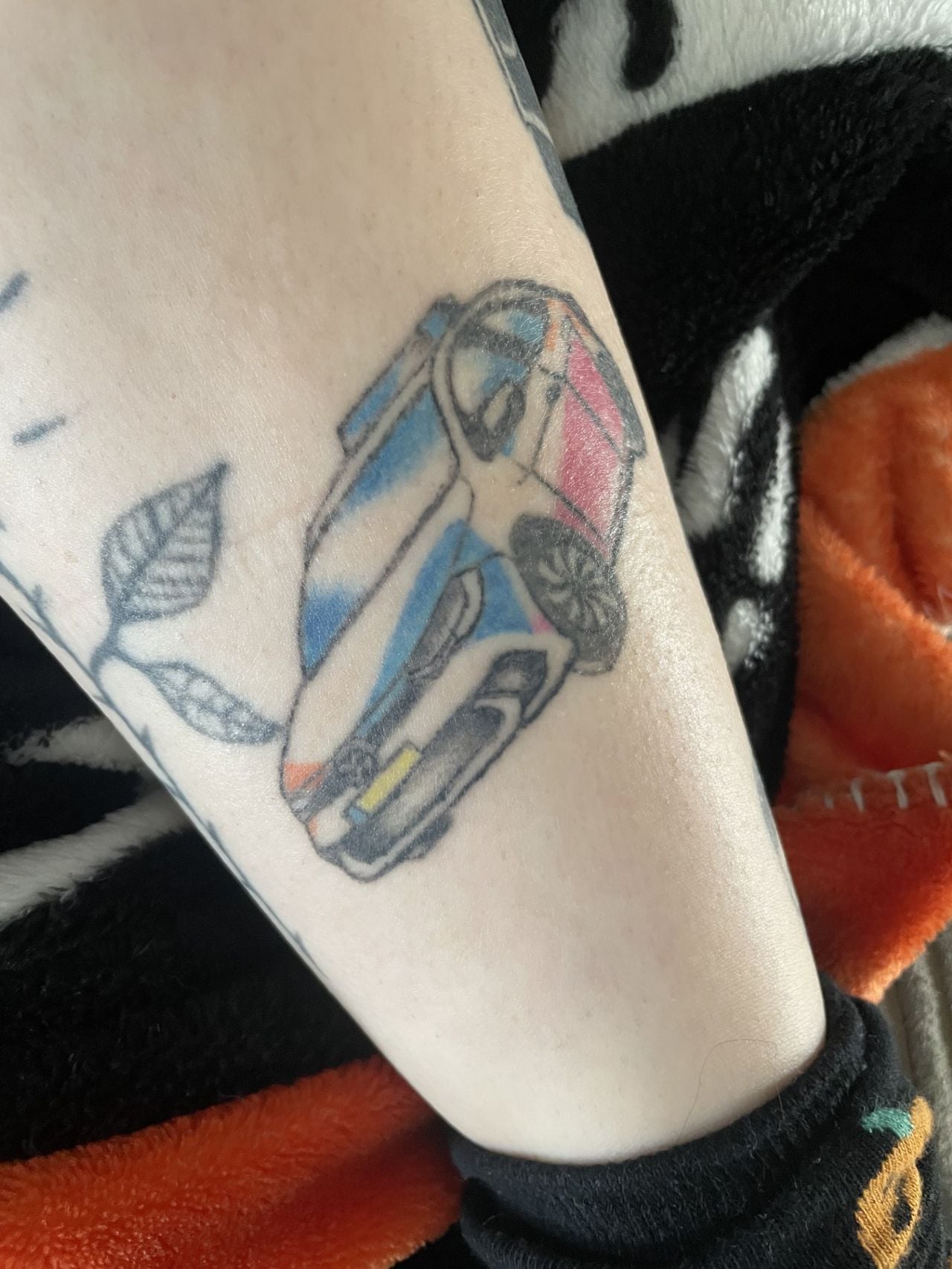 Lieke ontwierp én zette de tattoo zelf (Privéfoto).