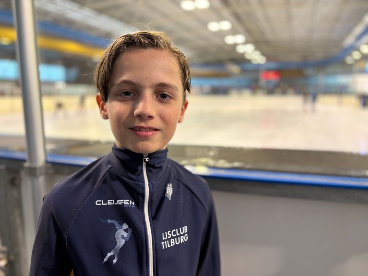 Amin van Nunen is pas kort geleden begonnen met shorttrack (foto: Wilco Zonneveld).