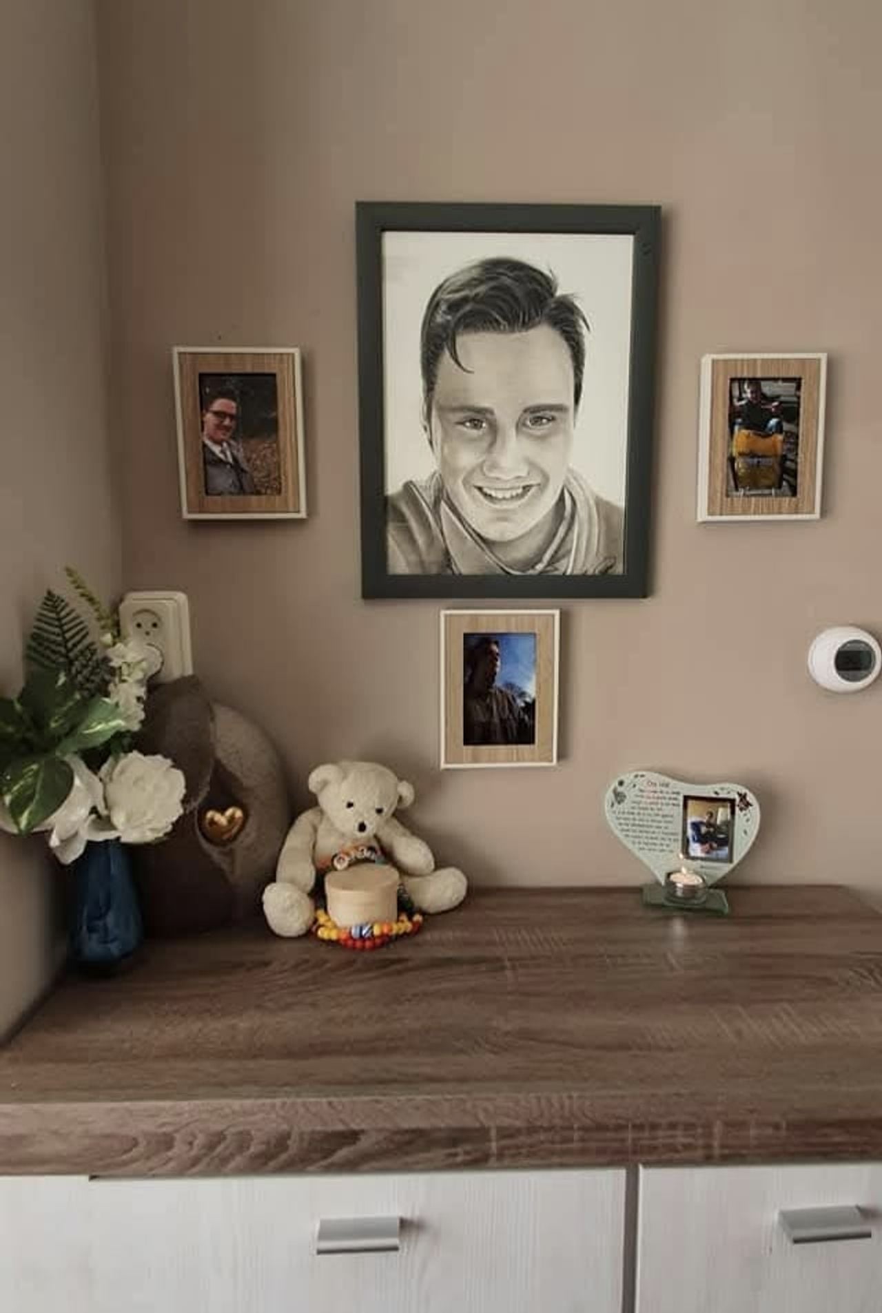 De gedenkplek voor Wouter