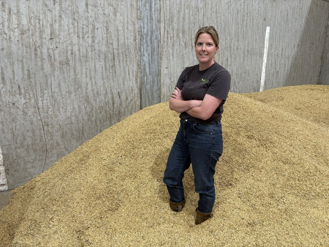 Anniek wilde iets nieuws neerzetten en begon met het telen van haver (foto: Karin Kamp).