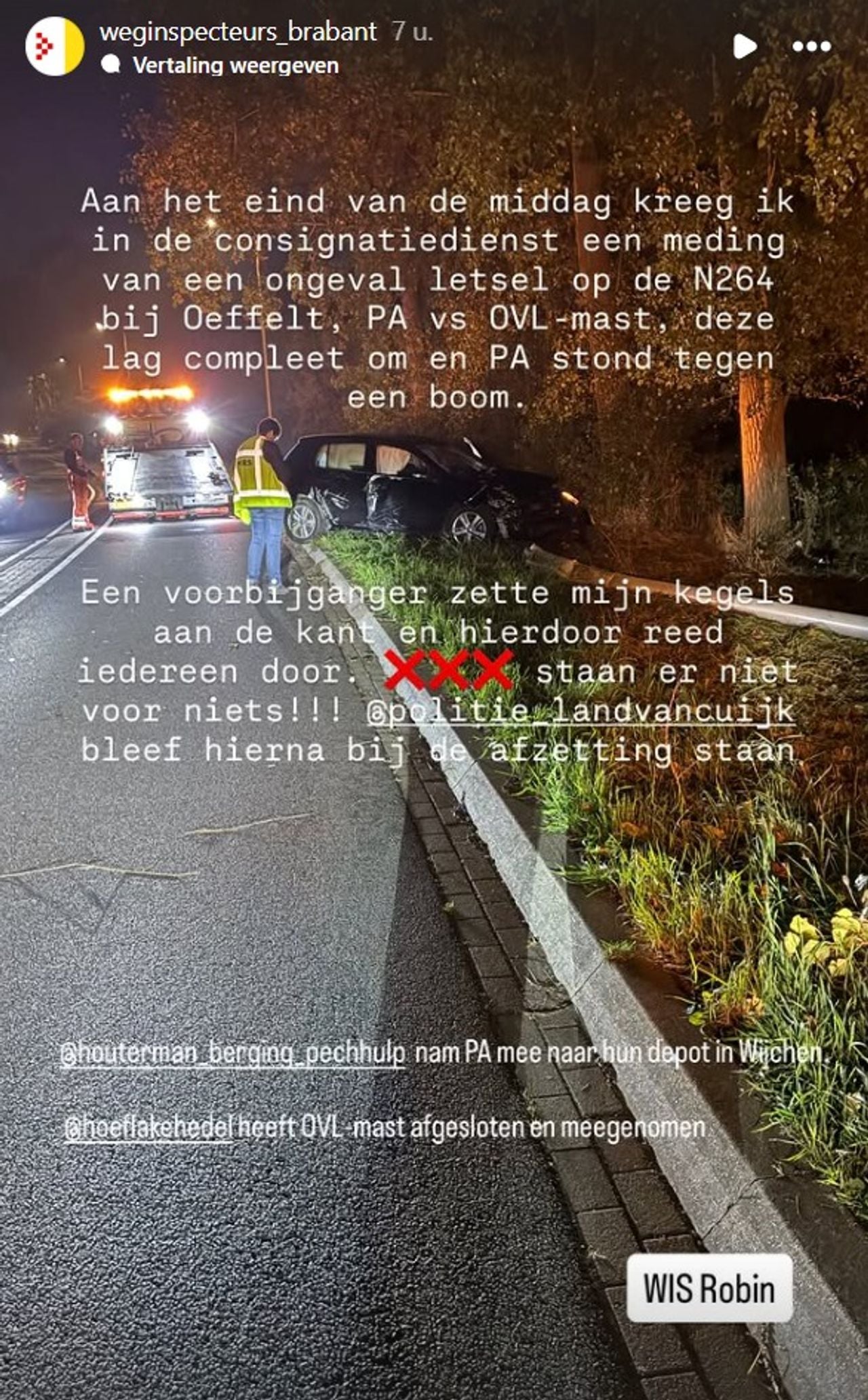 Foto: Instagram weginspecteurs Brabant.
