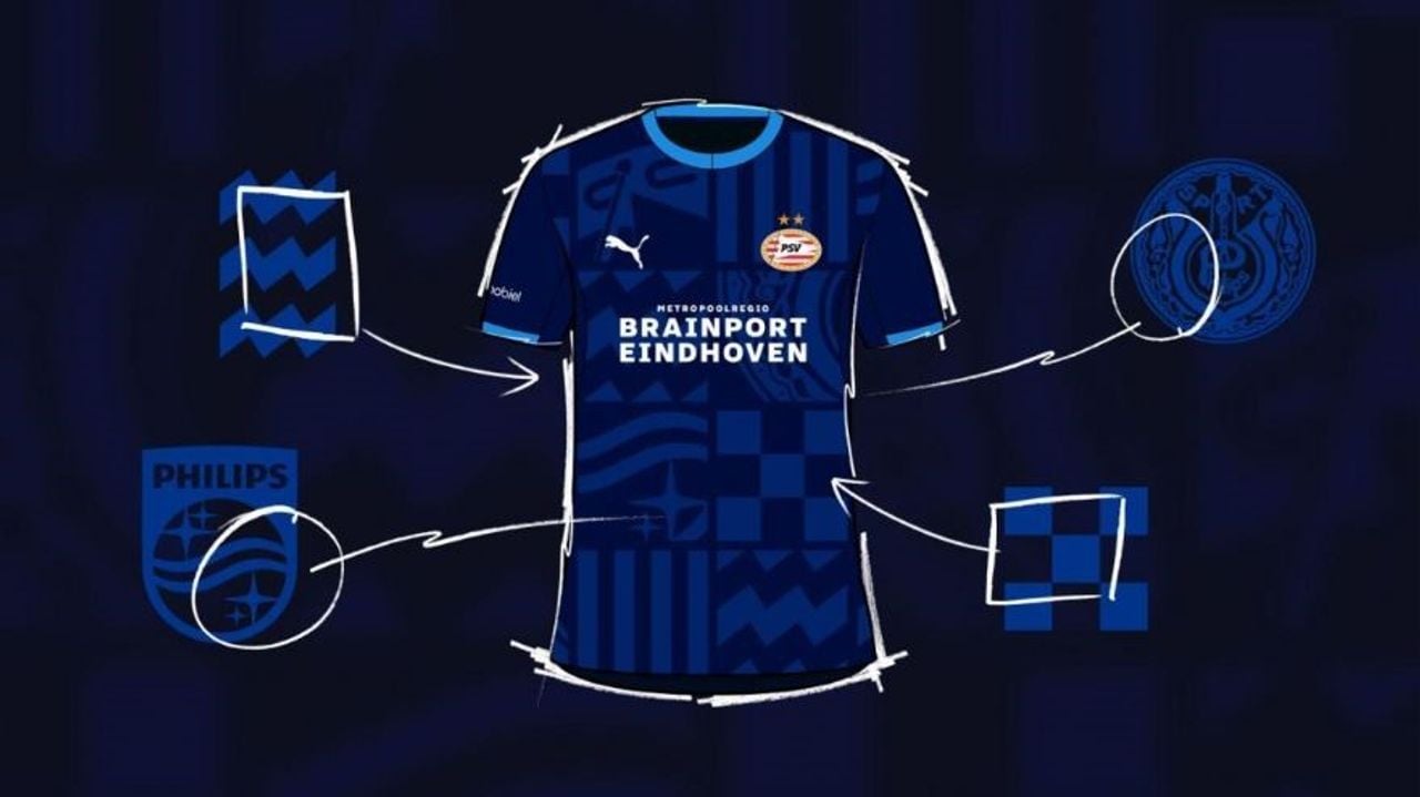 Het design van het derde shirt (foto: Dirk van Gaal/Instagram).