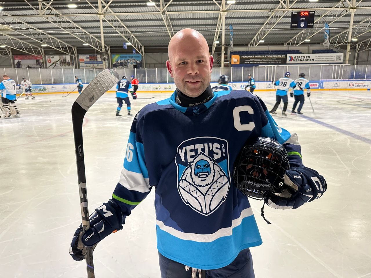 Martijn Verlegh van ijshockeyclub Breda Yetis.