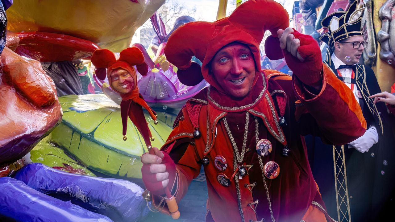 De nar van de grote optocht van ut Kielegat (foto: Eye4images).