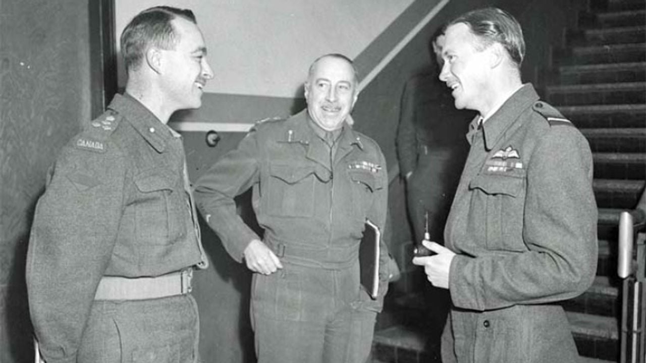 De doelwitten: generaals Churchill Mann en Harry Crerar en luchtmaarschalk Huddleston (foto: archief) 