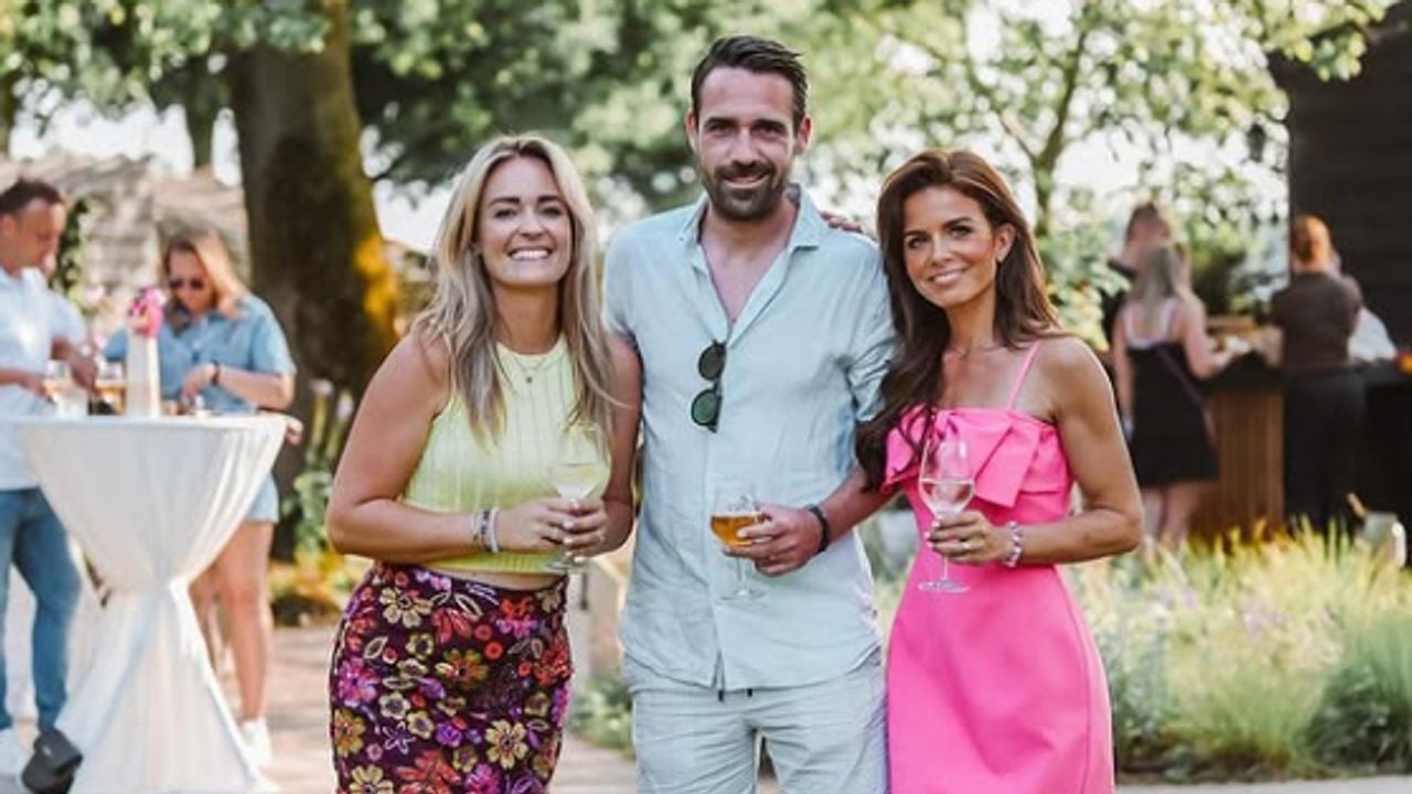 Michelle Bollen (rechts) samen met ex-partners Koen en Jacqueline (Instagram:@michelle_bollen)