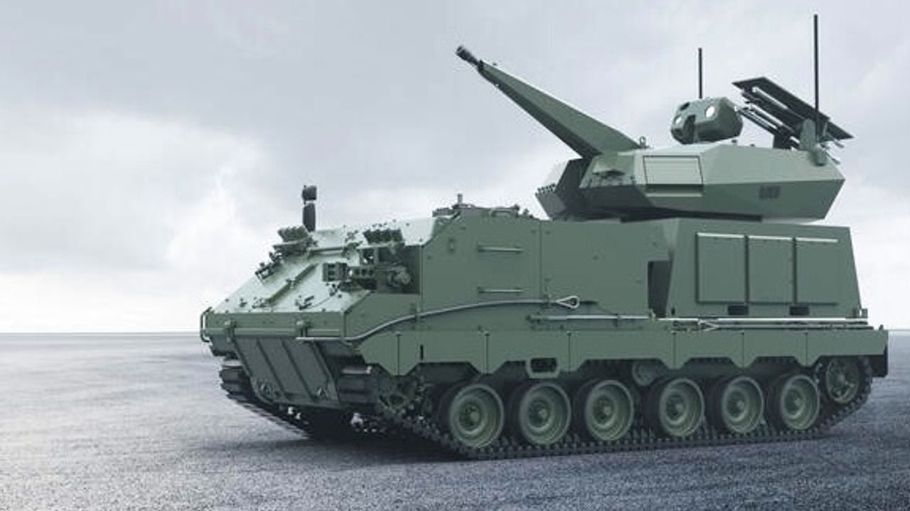 De Skyranger 30 detecteert en beschiet drones (foto: ministerie van defensie)