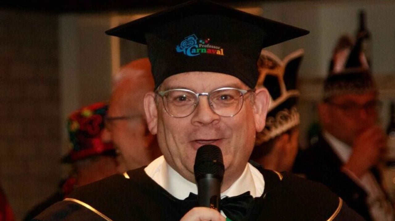 William Feijen in zijn rol als Professor Carnaval (privéfoto).