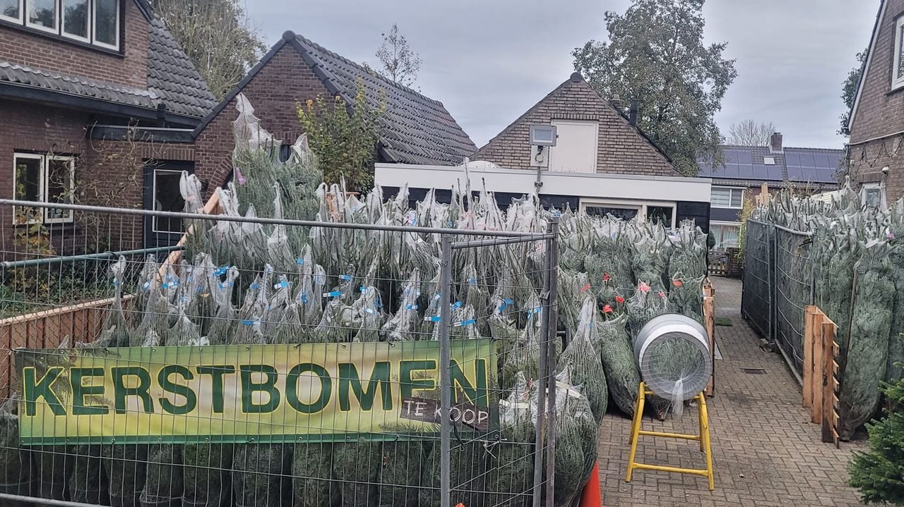 De oprit van Martin zal dit jaar niet zo gevuld zijn als andere jaren (foto: privé)