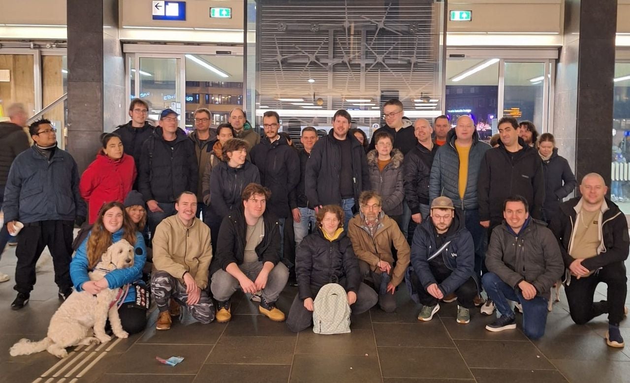 De drukke verjaardag van Bryan (eigen foto).