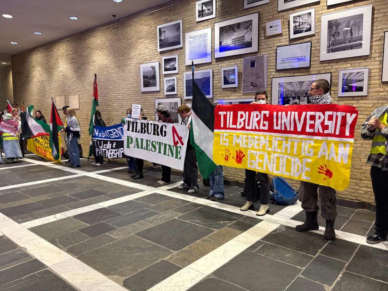 Protest in Tilburg (foto: Omroep Brabant).