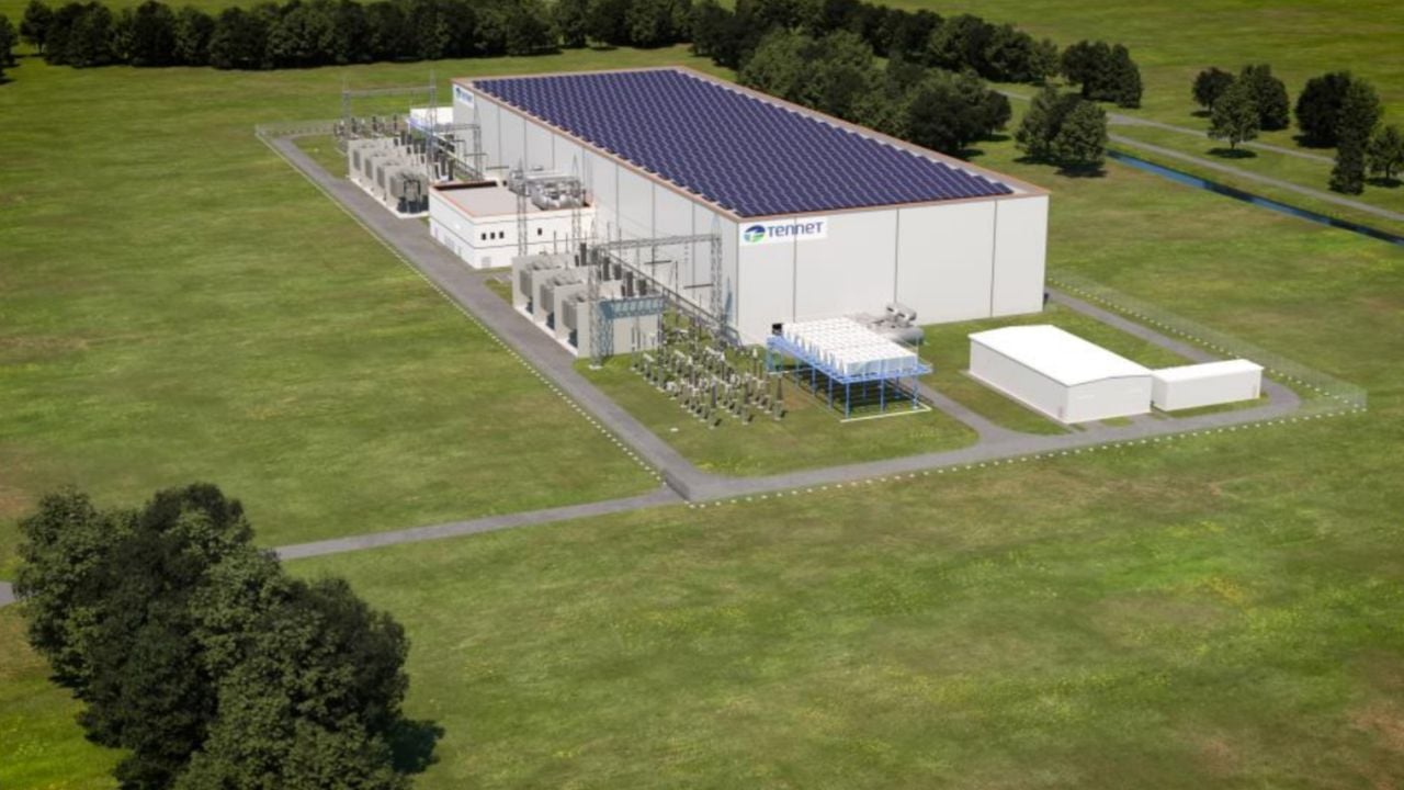 Een impressie van het converterstation in Geertruidenberg (foto: TenneT)