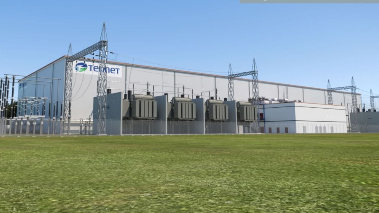 Een impressie van het converterstation in Geertruidenberg (foto: TenneT)