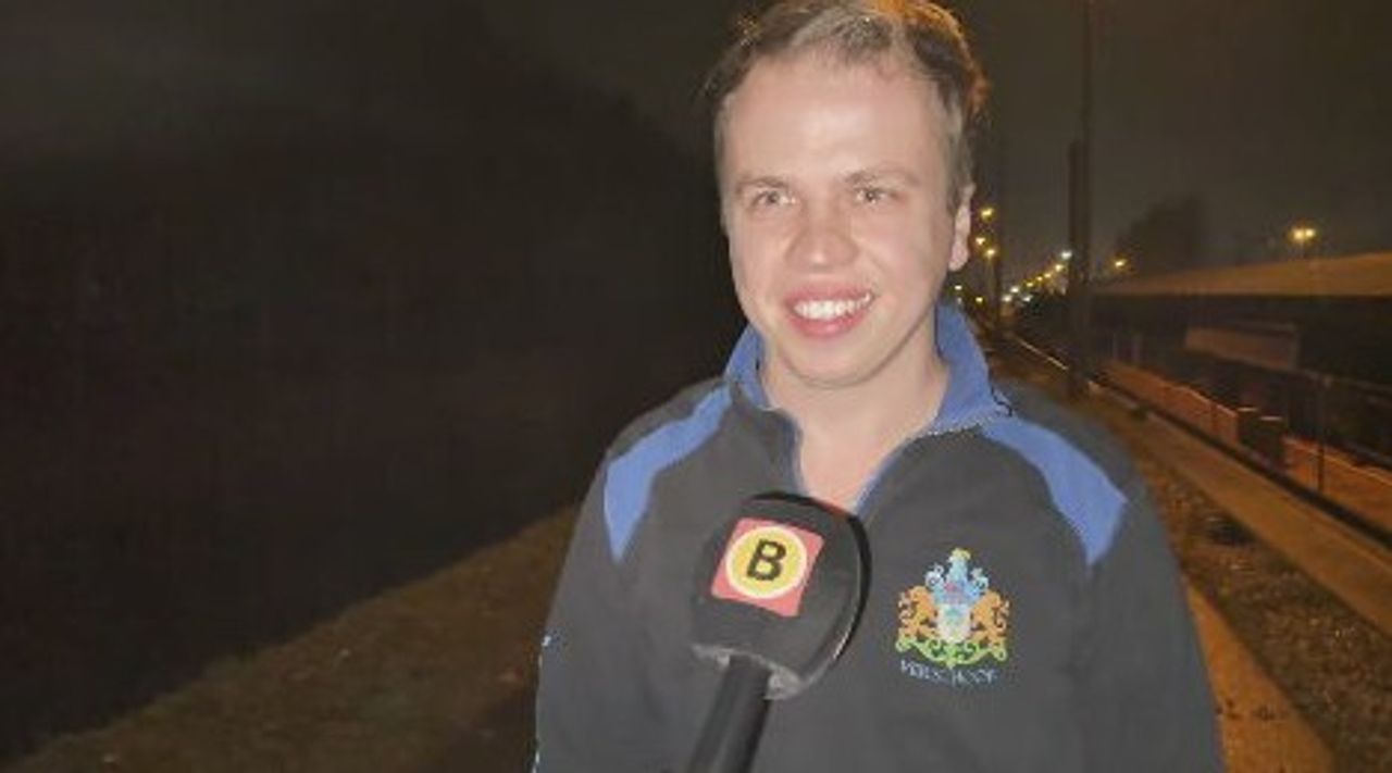 Schipper Matthias Verschoor ligt vast bij Schijndel. 