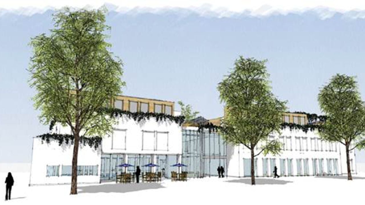 Plan voor het oude gemeentehuis in het dorp (afbeelding gemeente Land van Cuijk).