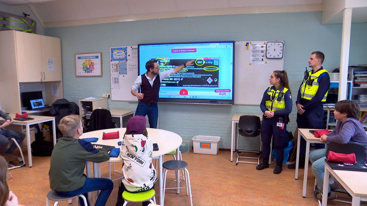 Boa's en Halt voor groep 8 (foto: Omroep Brabant).